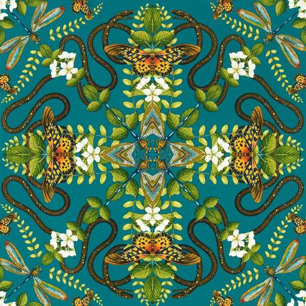 Emerald Forest Wallpaper W0129 05 by Wedgwood in Teal